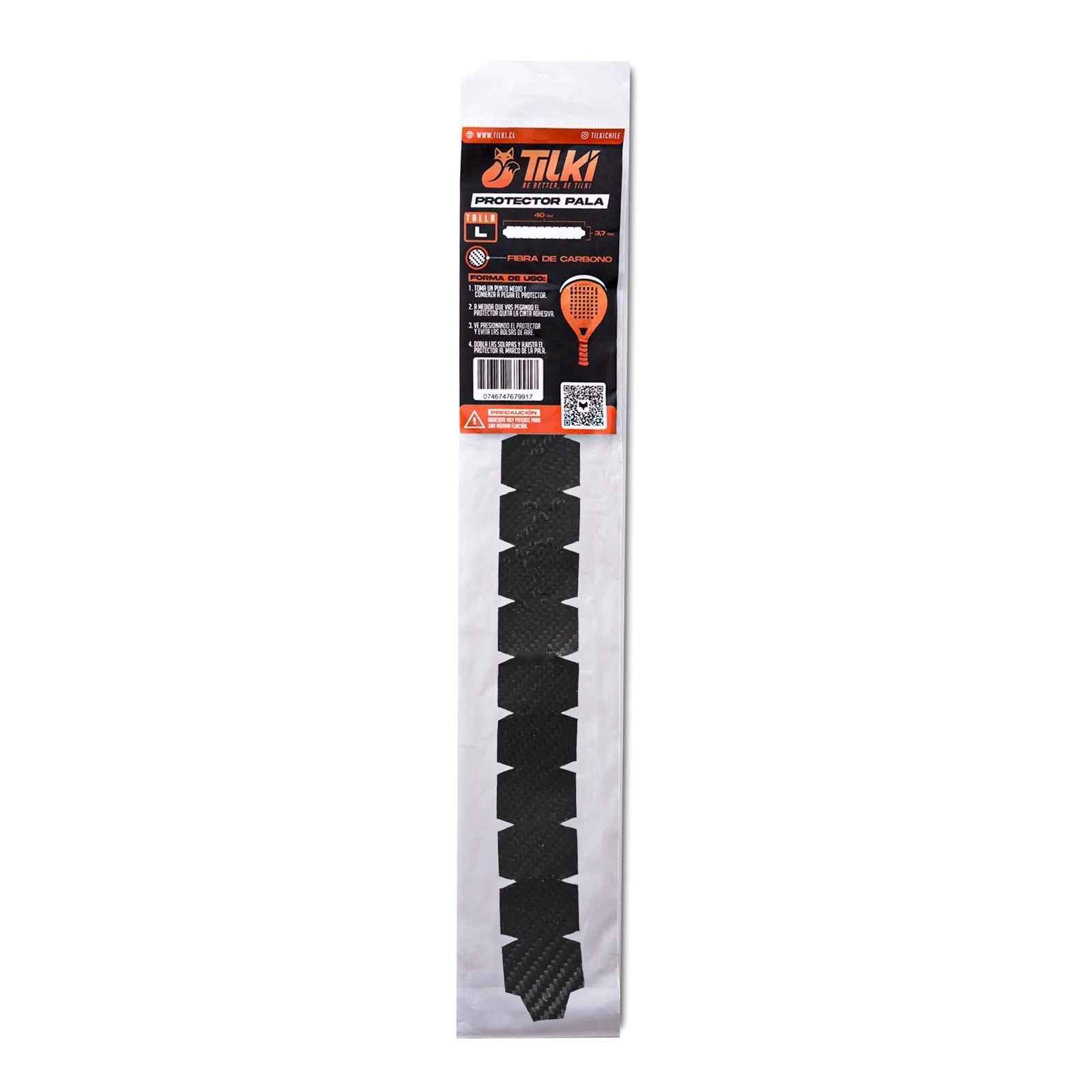 PROTECTOR PALA TILKI FIBRA CARBONO TALLA L - 1