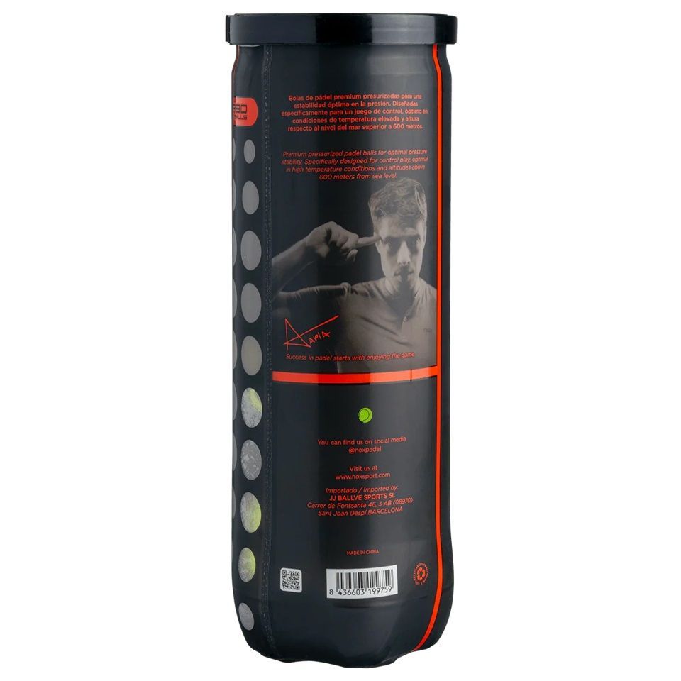 TARRO DE PELOTAS DE PADEL NOX NERBO X3 - 3