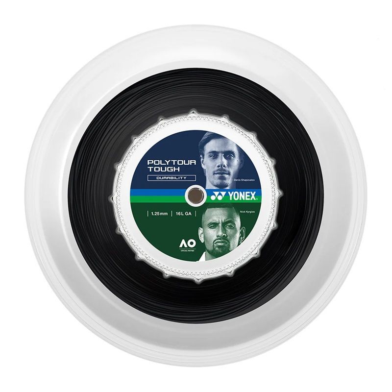 ROLLO DE CUERDA YONEX POLY TOUR TOUGH NEGRO 1.25 - 200M - 1