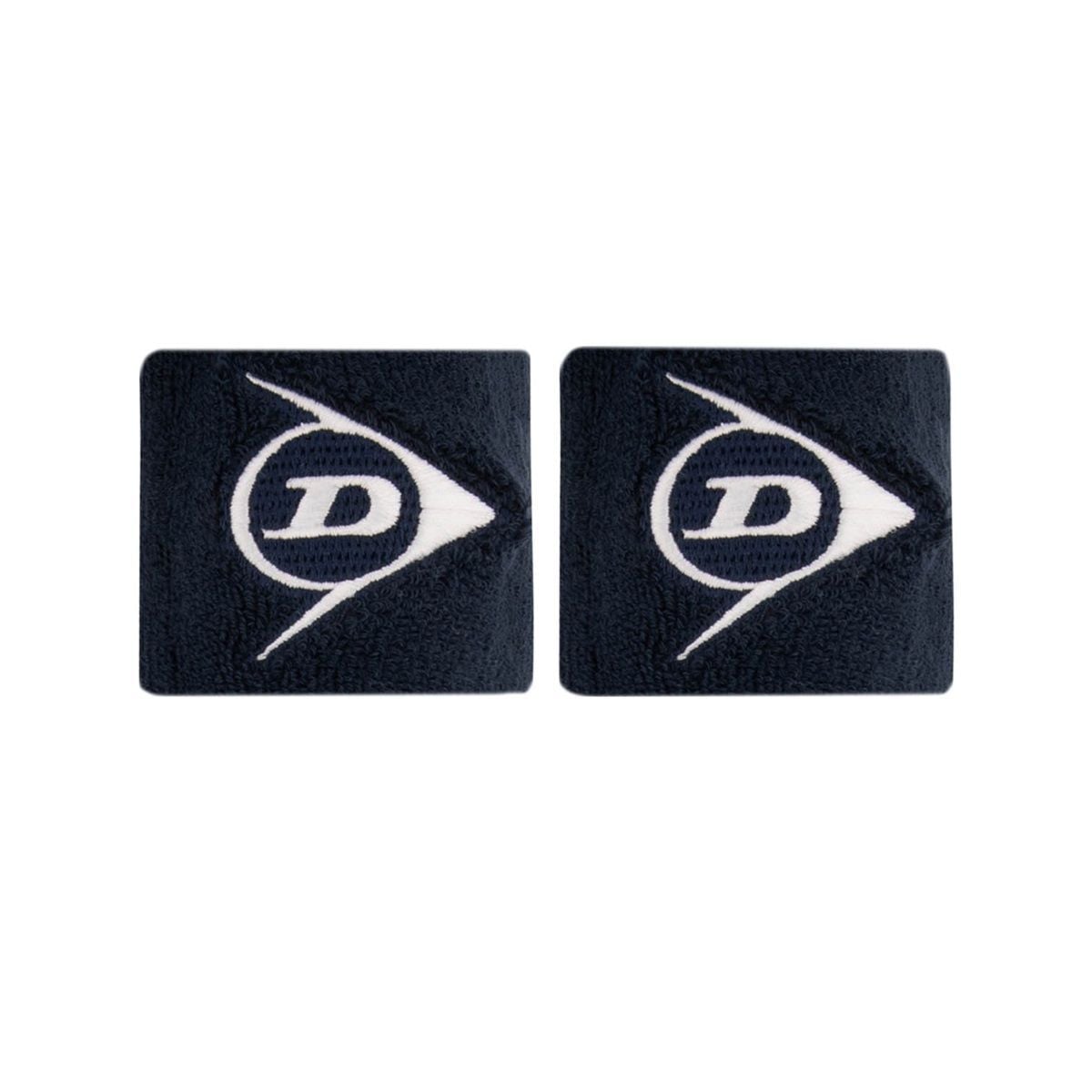 MUÑEQUERA DUNLOP CORTA AZUL MARINO X2 TENIS PADEL - 1