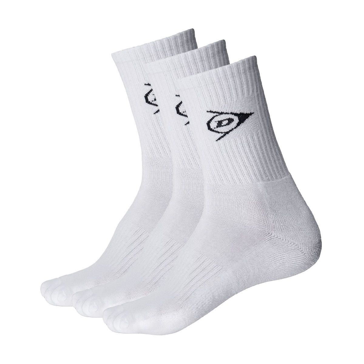 CALCETIN DUNLOP CREW BLANCO X3 TENIS PADEL - 1