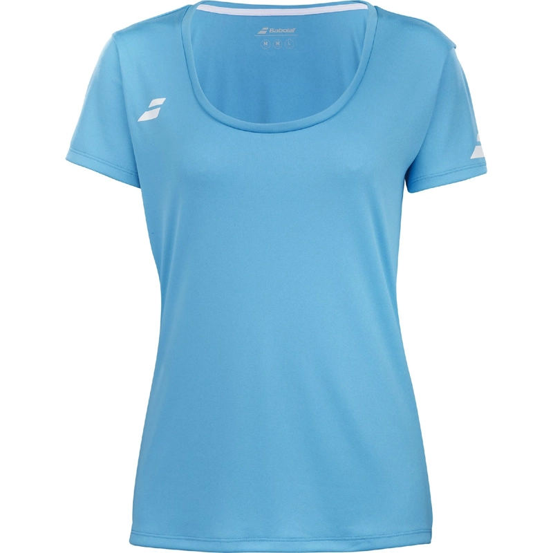 POLERA BABOLAT PLAY CAP SLEEVE TOP WOMEN CYAN TENIS PADEL - 1