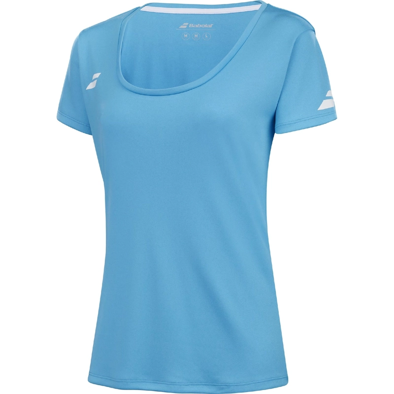 POLERA BABOLAT PLAY CAP SLEEVE TOP WOMEN CYAN TENIS PADEL - 3