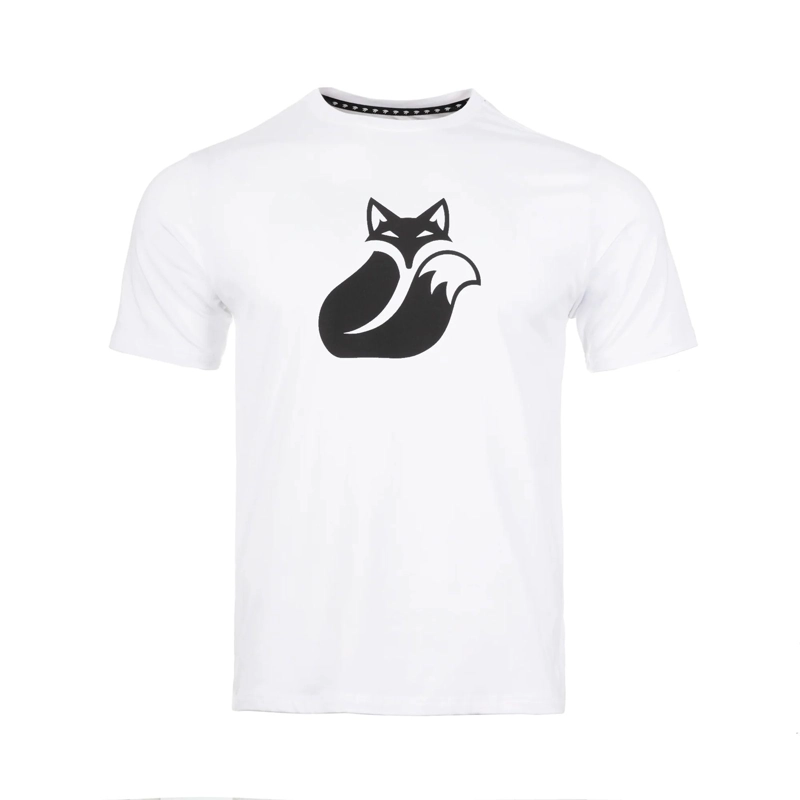 POLERA TILKI COTTON FOX BIG LOGO BLANCA/NEGRA TENIS PADEL - 1