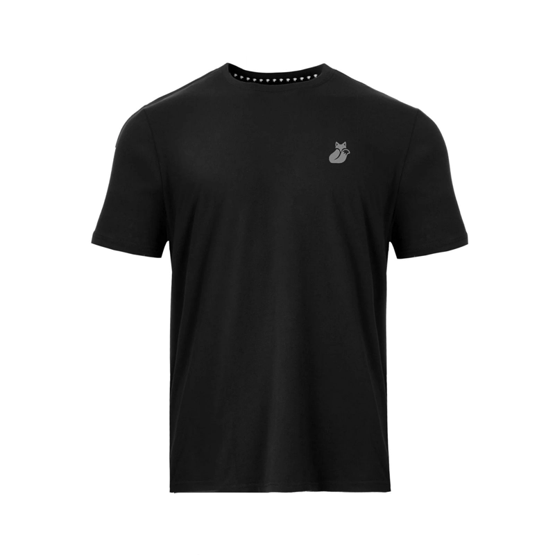 POLERA TILKI COTTON FOX NEGRA/GRIS TENIS PADEL - 1