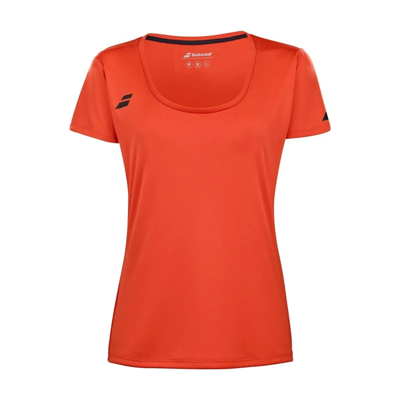POLERA BABOLAT PLAY CAP SLEEVE TOP WOMEN NARANJA TENIS PADEL - 1