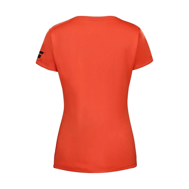 POLERA BABOLAT PLAY CAP SLEEVE TOP WOMEN NARANJA TENIS PADEL - 2