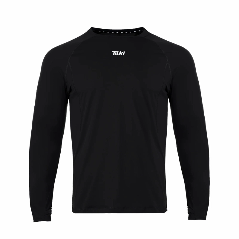 POLERA TILKI MANGA LARGA POLY LEHINDE NEGRA TENIS PADEL - 1