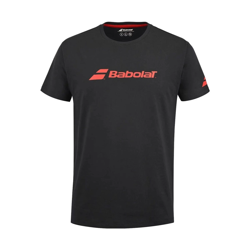 POLERA BABOLAT EXERCISE TEE NEGRA TENIS PADEL - 1