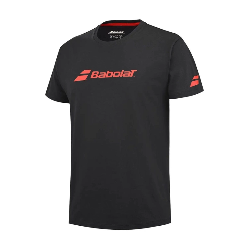 POLERA BABOLAT EXERCISE TEE NEGRA TENIS PADEL - 3
