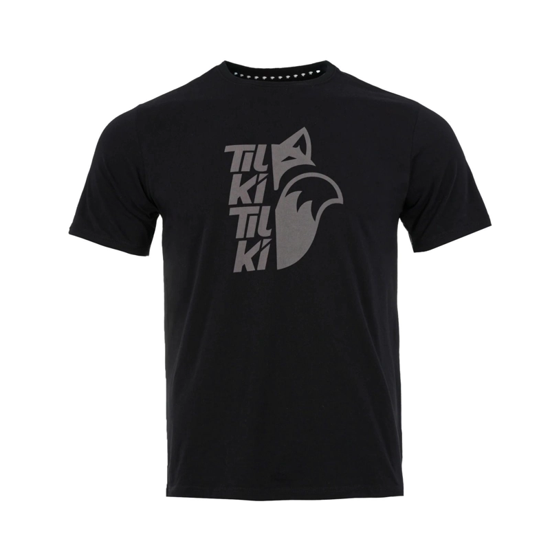 POLERA TILKI COTTON MIX BIG LOGO NEGRA/GRIS TENIS PADEL - 1