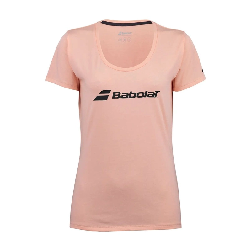 POLERA BABOLAT EXERCISE TEE WOMEN ROSA TENIS PADEL - 1