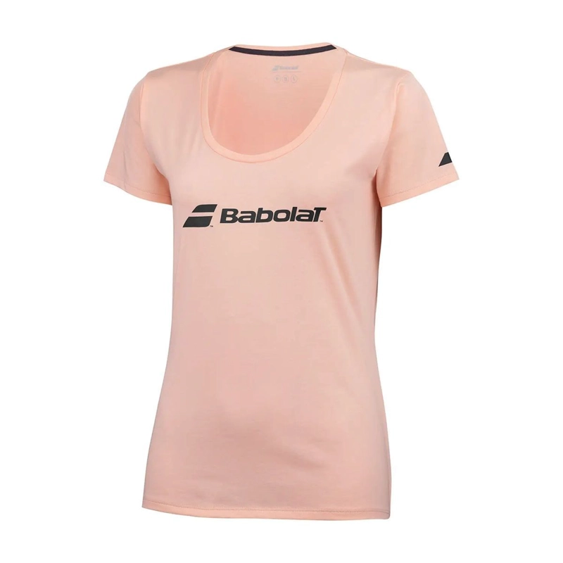POLERA BABOLAT EXERCISE TEE WOMEN ROSA TENIS PADEL - 3