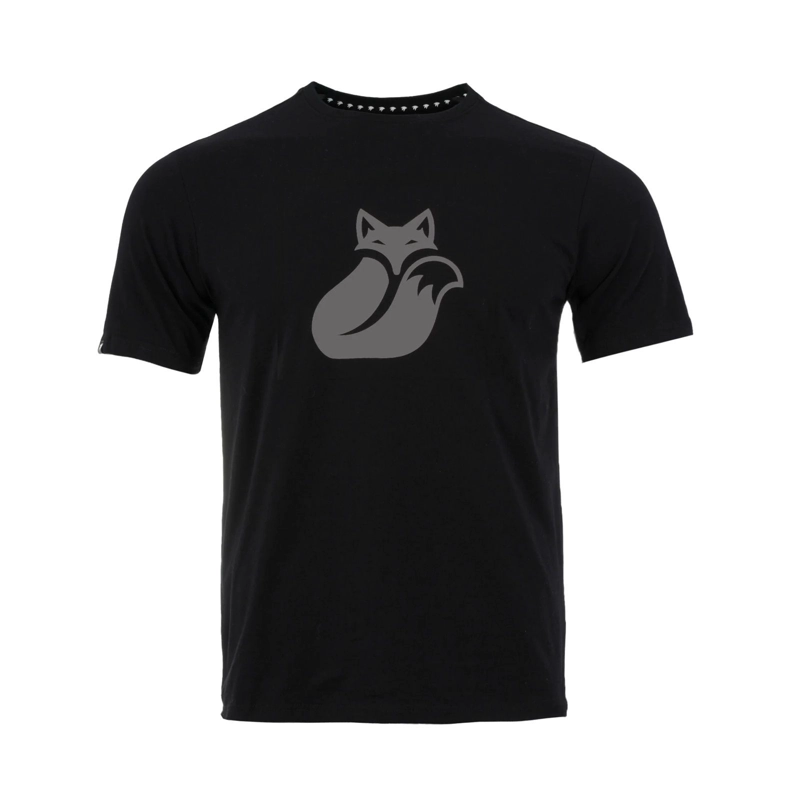 POLERA TILKI COTTON FOX BIG LOGO NEGRA/GRIS TENIS PADEL - 1