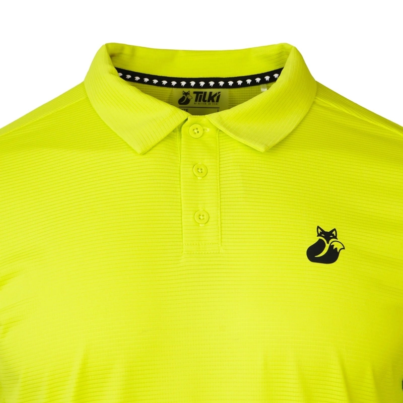 POLERA TILKI POLO PRO LEHINDE AMARILLO FLUOR TENIS PADEL - 4