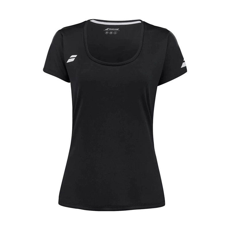 POLERA BABOLAT PLAY CAP SLEEVE TOP WOMEN NEGRA TENIS PADEL - 1