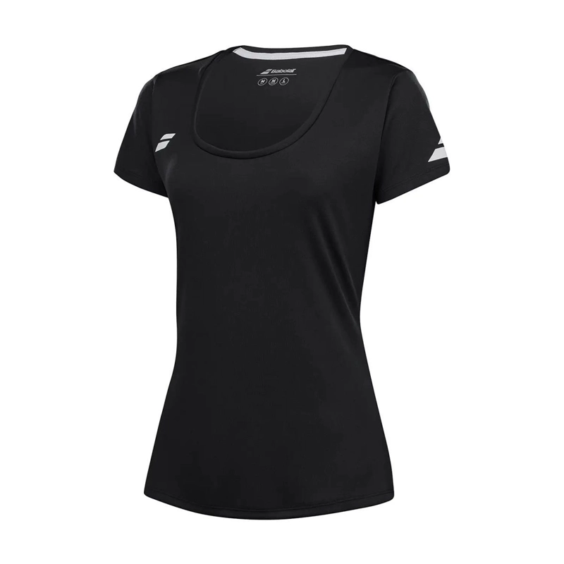 POLERA BABOLAT PLAY CAP SLEEVE TOP WOMEN NEGRA TENIS PADEL - 2