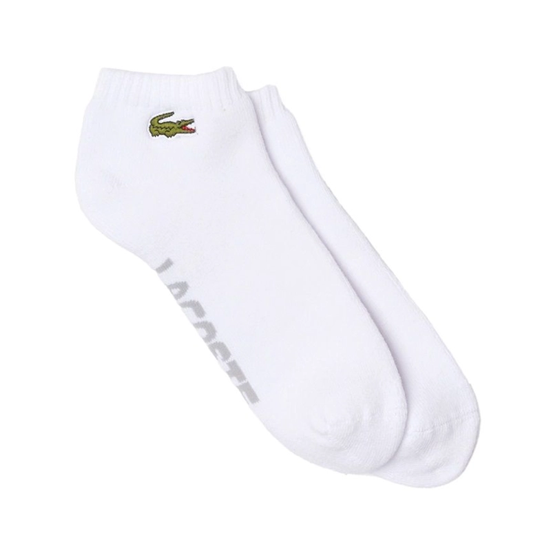 CALCETIN LACOSTE SPORT CORTO BLANCO X2 TENIS PADEL - 1