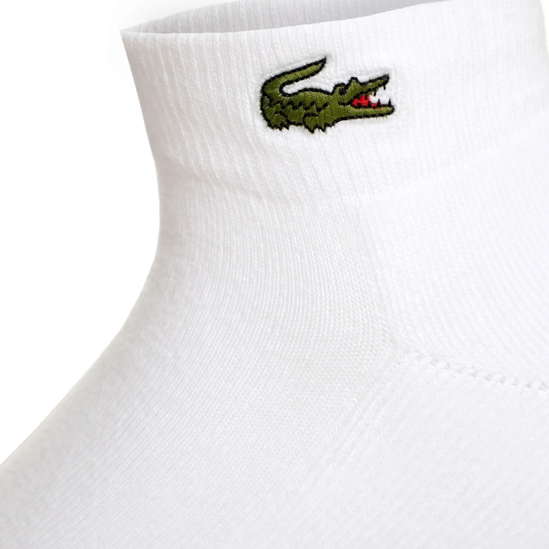CALCETIN LACOSTE SPORT CORTO BLANCO X2 TENIS PADEL - 3