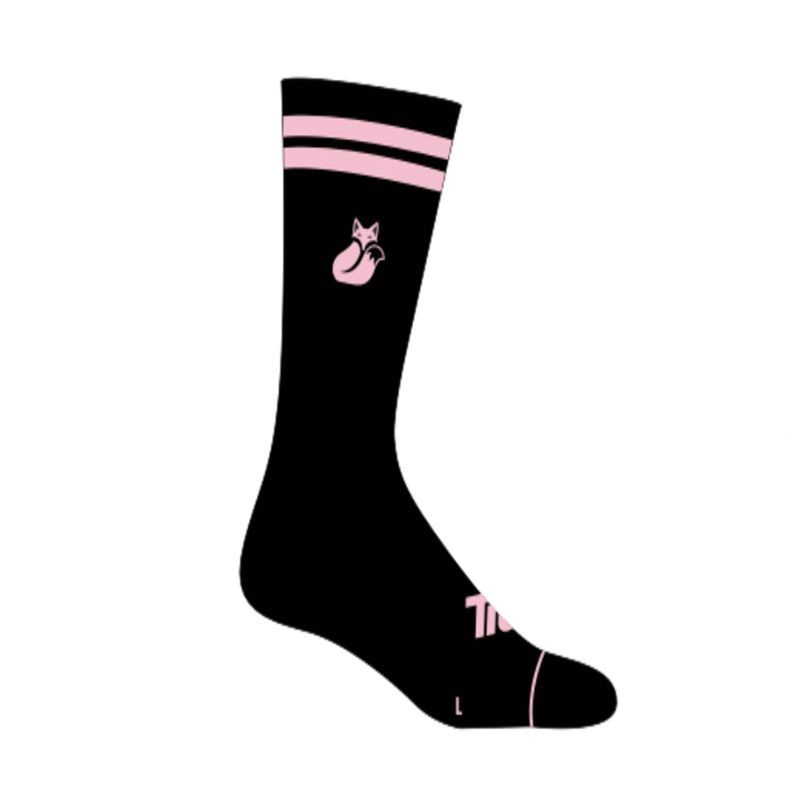 CALCETIN TILKI COMFORT LINE NEGRO/ROSA PACK X3 TENIS PADEL 35-38