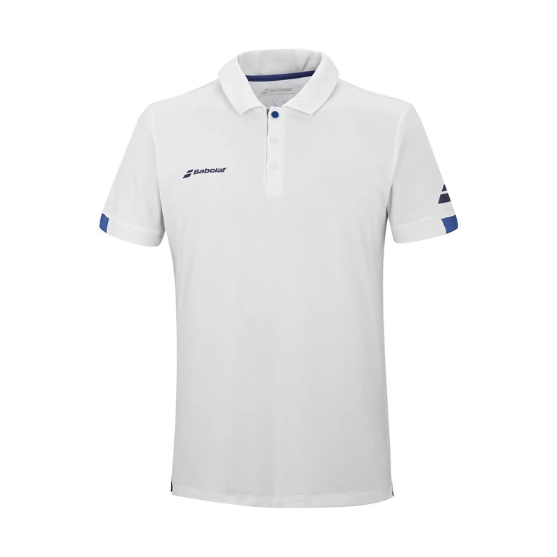 POLERA BABOLAT PLAY POLO BLANCA TENIS PADEL - 1
