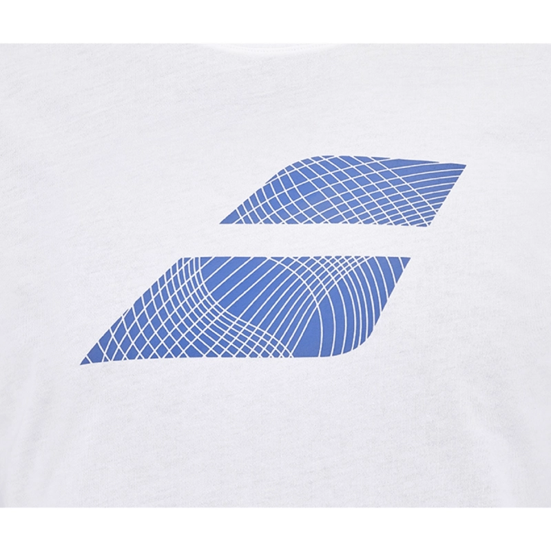 POLERA BABOLAT EXERCISE BIG FLAG TEE BLANCA TENIS PADEL - 2