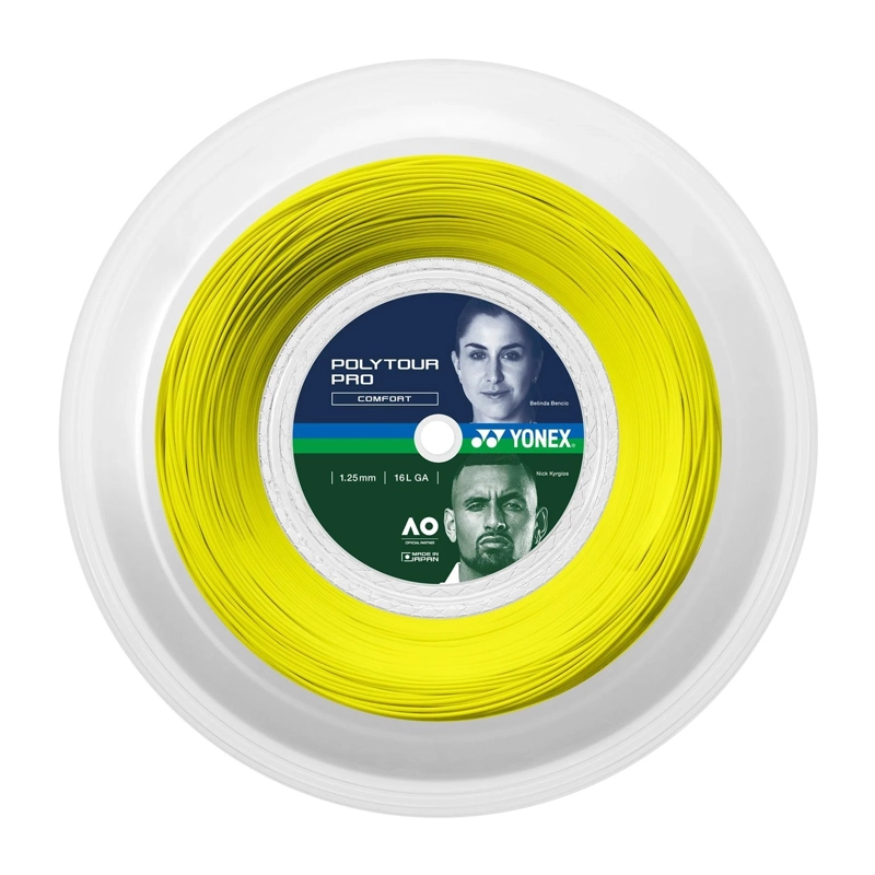 ROLLO DE CUERDA YONEX POLY TOUR PRO AMARILLO 1.30 - 200M - 1