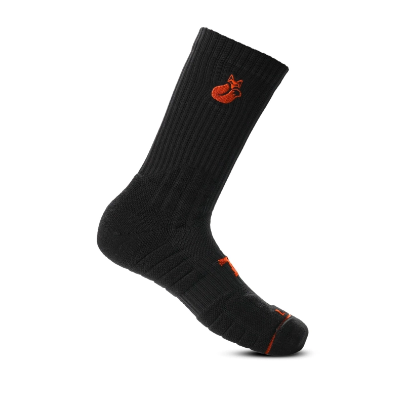 CALCETIN TILKI COMFORT NEGRO/NARANJO PACK X3 TENIS PADEL - 2