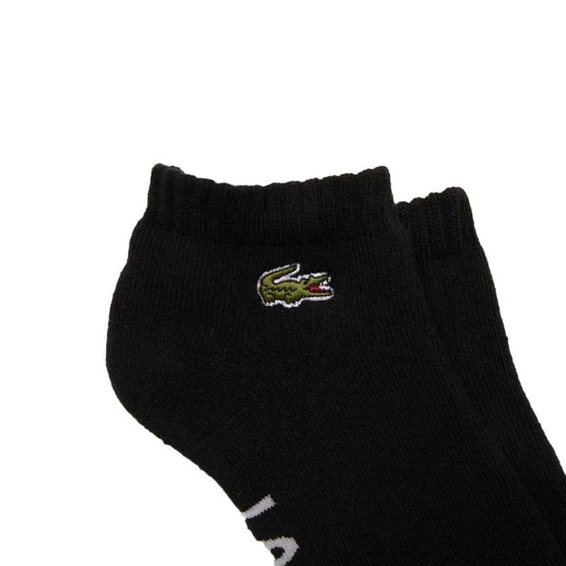 CALCETIN LACOSTE SPORT CORTO NEGRO X2 TENIS PADEL - 2