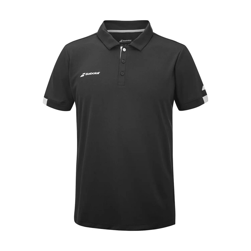 POLERA BABOLAT PLAY POLO NEGRA TENIS PADEL - 1