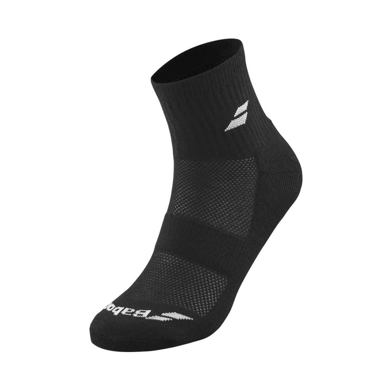 CALCETIN BABOLAT QUARTER NEGRO - 3 PARES TENIS PADEL - 2