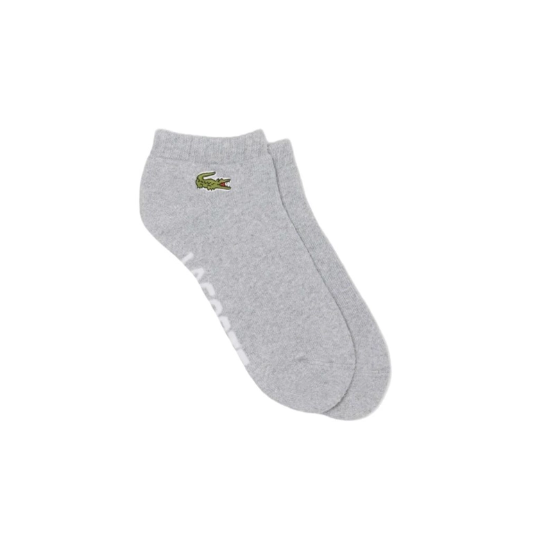 CALCETIN LACOSTE SPORT CORTO GRIS TENIS PADEL - 1