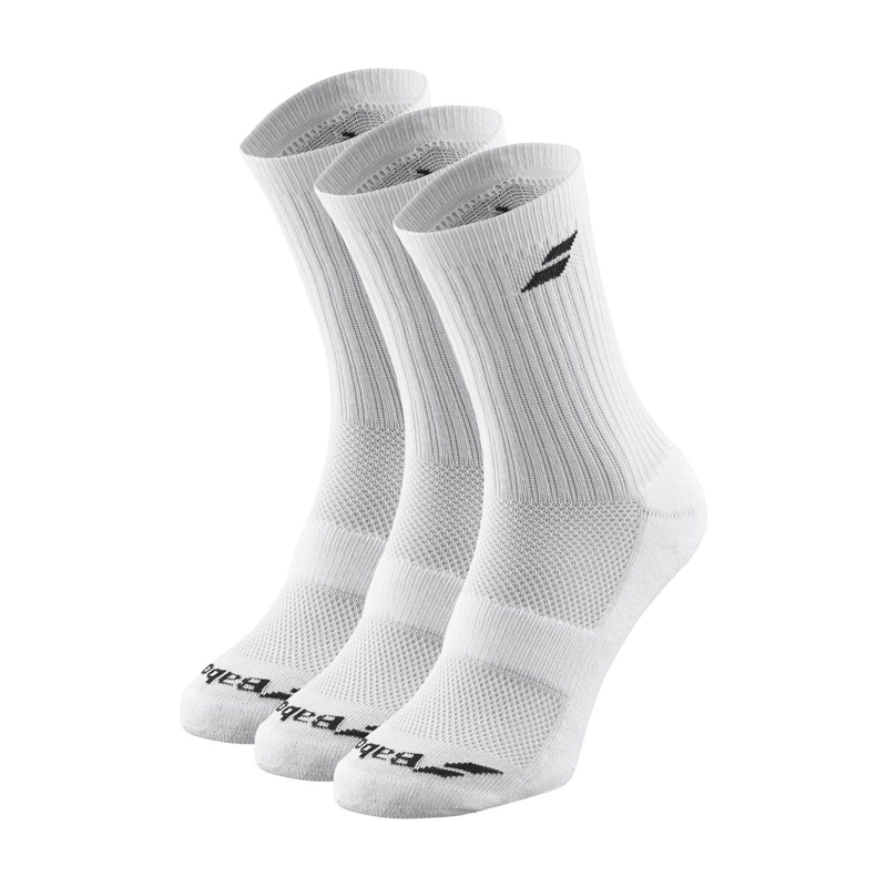 CALCETIN BABOLAT LARGO BLANCO - 3 PARES TENIS PADEL - 1