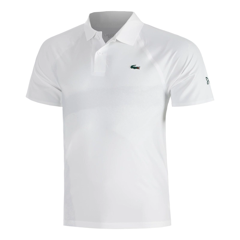POLERA LACOSTE POLO NOVAK DJOKOVIC ULTRA DRY BLANCA TENIS - 1