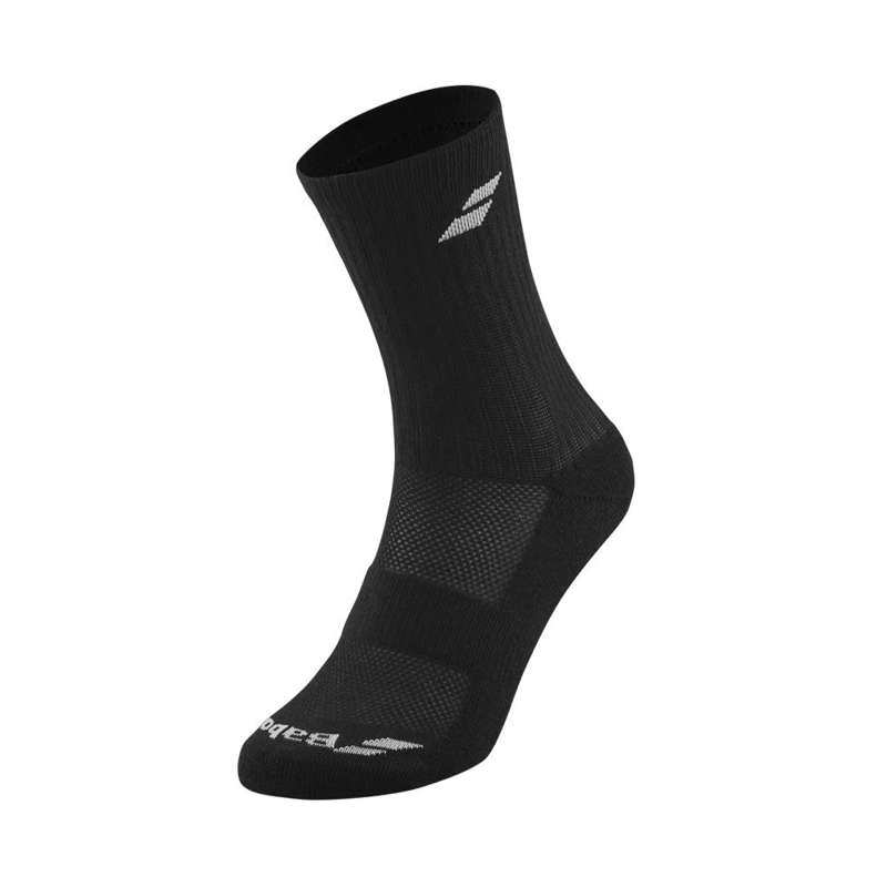 CALCETIN BABOLAT LARGO NEGRO - 3 PARES TENIS PADEL - 2