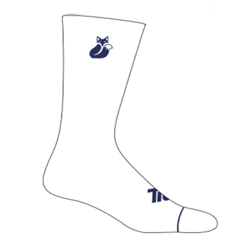 CALCETIN TILKI COMFORT BLANCO/AZUL PACK X3 TENIS PADEL 35-38
