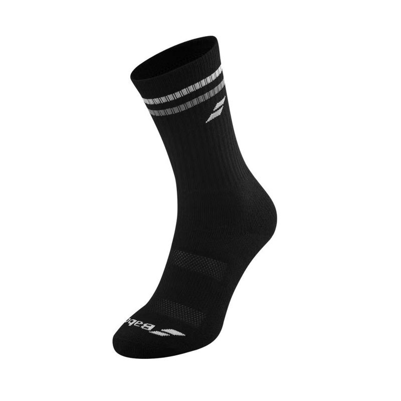 CALCETIN BABOLAT TEAM SINGLE NEGRO/BLANCO TENIS PADEL - 1