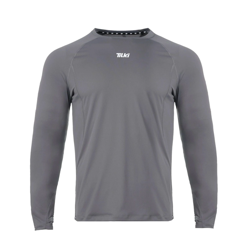 POLERA TILKI MANGA LARGA POLY LEHINDE GRIS TENIS PADEL - 1