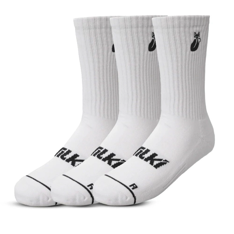 CALCETIN TILKI COMFORT BLANCO/GRIS PACK X3 TENIS PADEL - 2