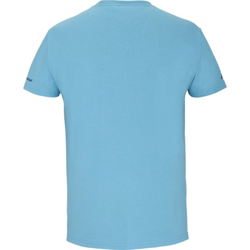 POLERA BABOLAT COTTON JUAN LEBRON AZUL CLARO TENIS PADEL - 3