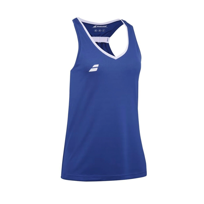 POLERA BABOLAT PLAY TANK TOP WOMEN AZUL TENIS PADEL - 2