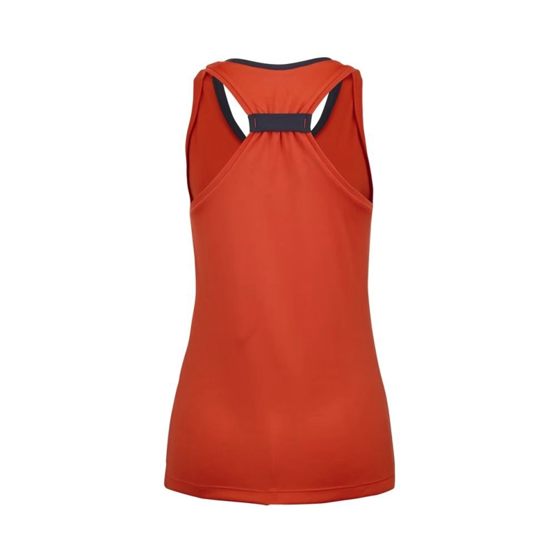 POLERA BABOLAT PLAY TANK TOP WOMEN ROJO FIESTA TENIS PADEL - 3