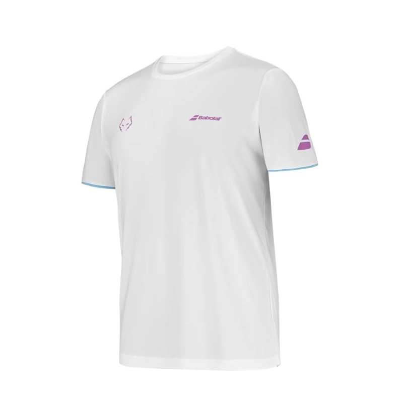 POLERA BABOLAT CREW NECK TEE JUAN LEBRON BLANCA TENIS PADEL - 2