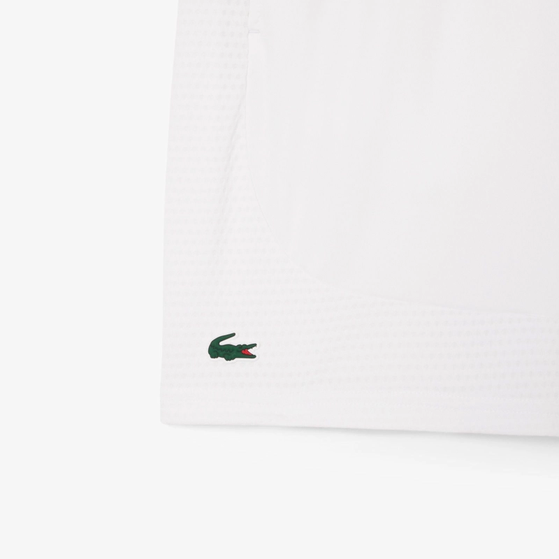 SHORT LACOSTE ULTRA DRY BLANCO TENIS PADEL - 2