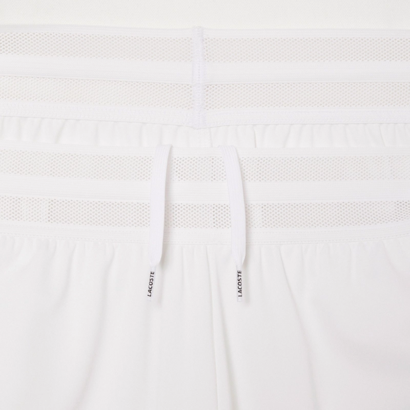 SHORT LACOSTE ULTRA DRY BLANCO TENIS PADEL - 4