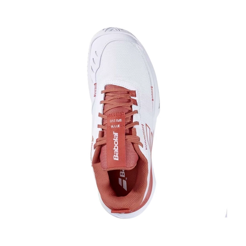 ZAPATILLA BABOLAT SFX EVO ALL COURT WOMEN BLANCO/TERRACOTA - 3