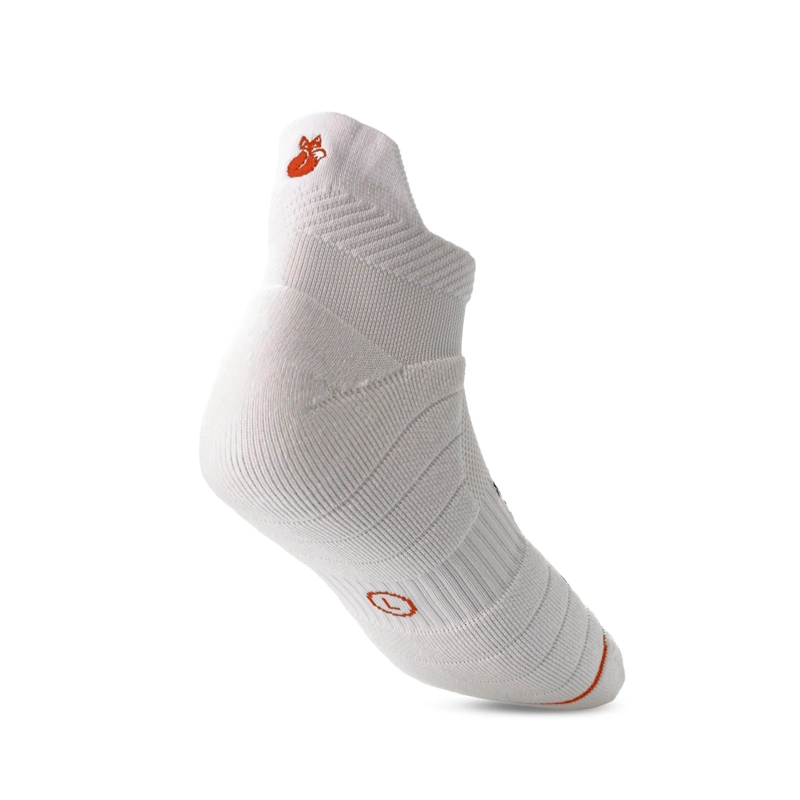 CALCETIN TILKI TOBILLERO LEHINDE BLANCO/NARANJO TENIS PADEL - 3