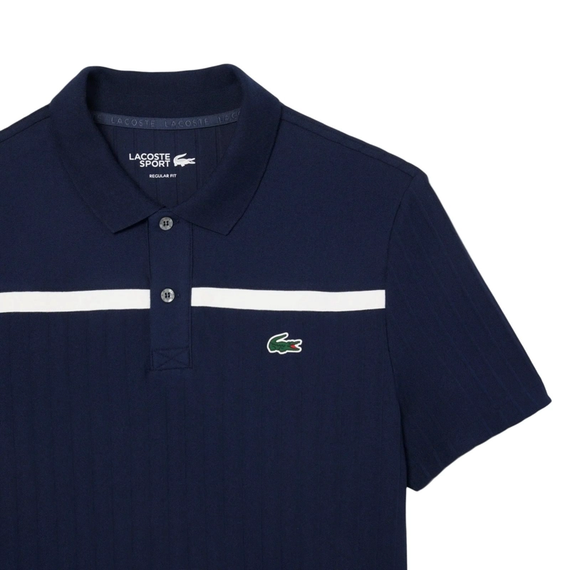 POLERA LACOSTE POLO ULTRA DRY AZUL MARINO TENIS - 2