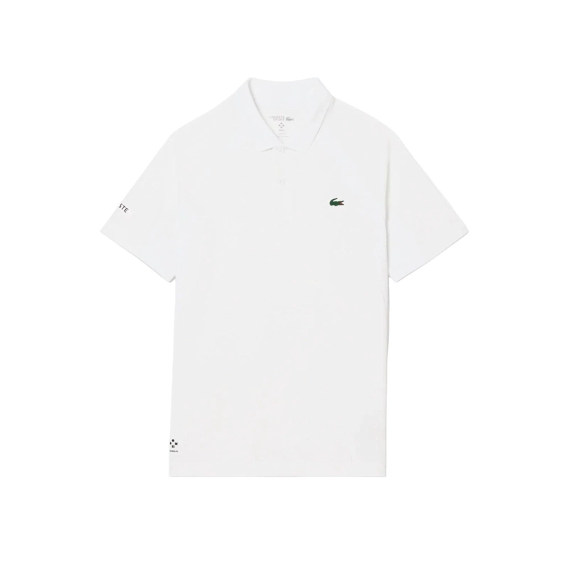 POLERA LACOSTE POLO DANIIL MEDVEDEV ULTRA DRY BLANCA TENIS - 2