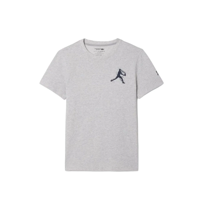 POLERA LACOSTE NOVAK DJOKOVIC GRIS TENIS - 1